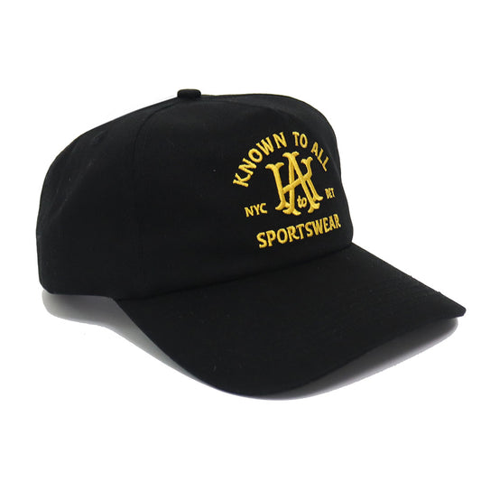 The Western Snapback in Black and Yellow