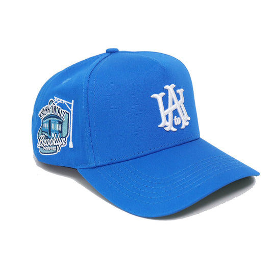 KtoA Baseball hat In Bright Royal with Brooklyn Forever SidePatch