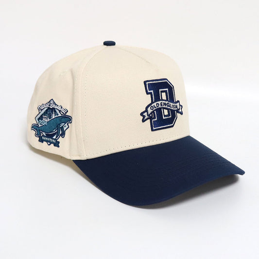 Old English Baseball Hat with Detroit Whale SidePatch